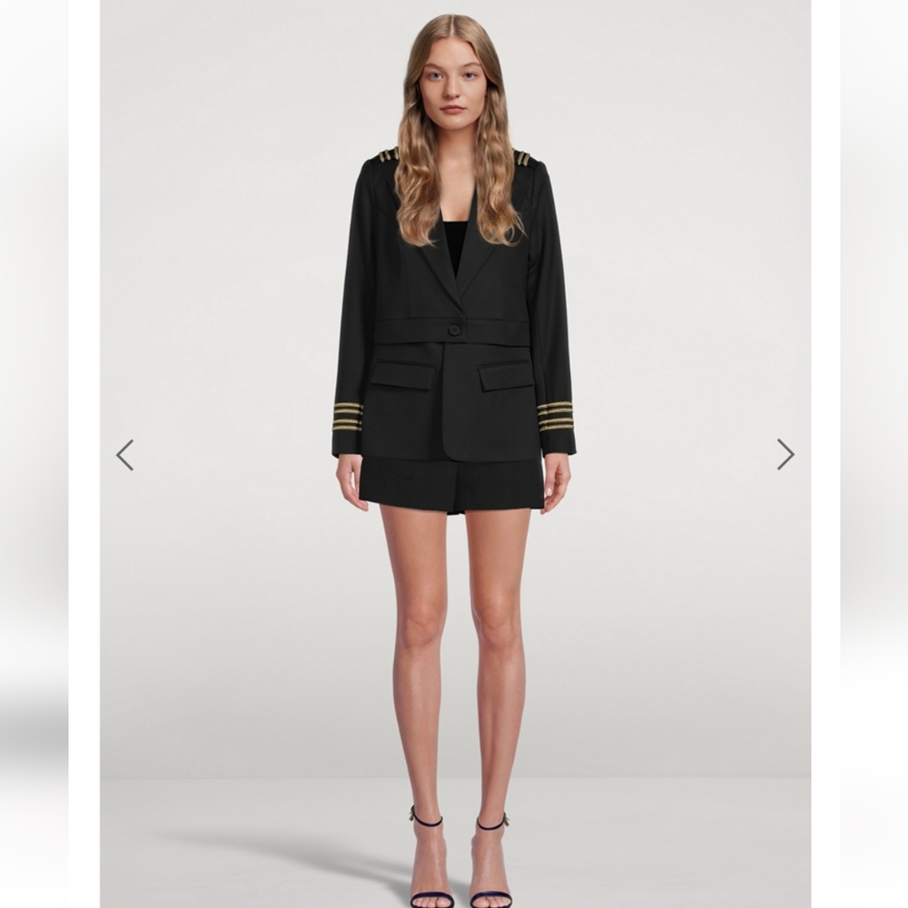 Smythe Black Two For One Blazer Size 6